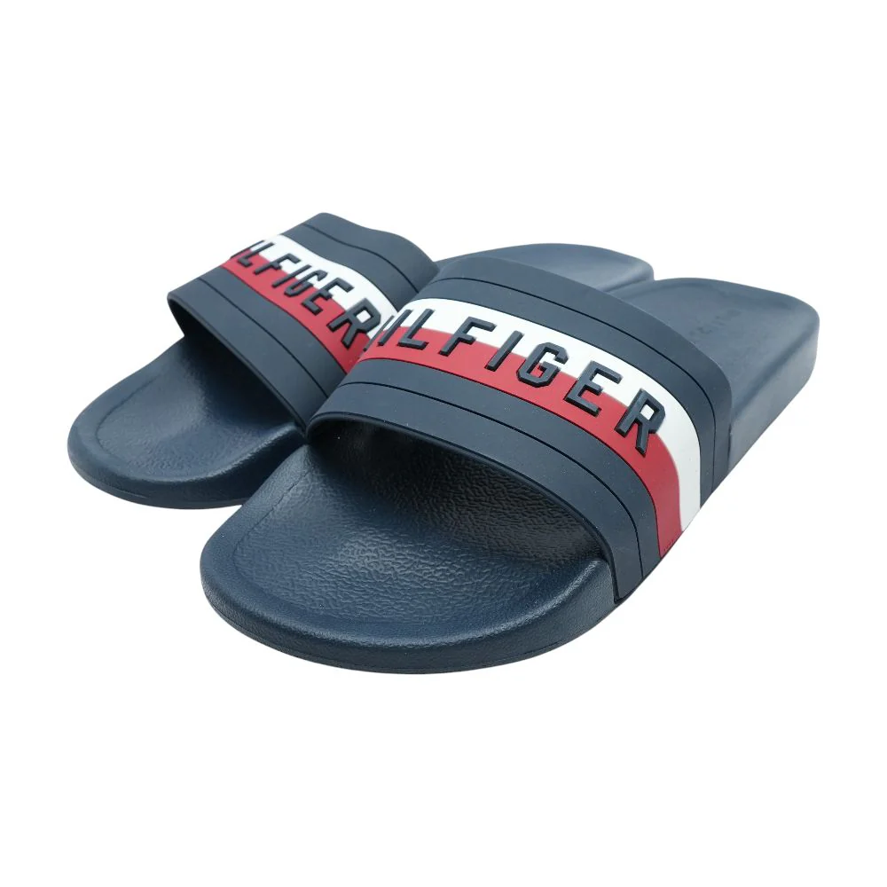 Navy Casual Slide Sandals