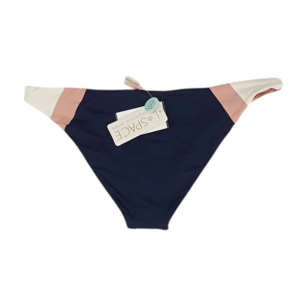 Navy Color Block Swim Bottom - Image 2