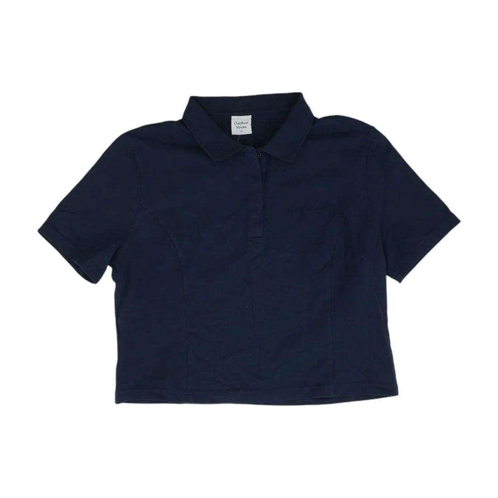 Navy Cropped T-Shirt