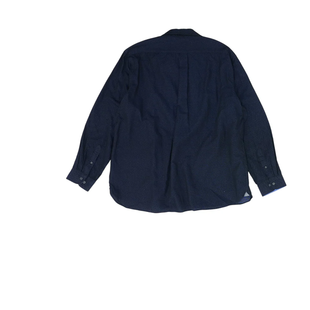 Navy Geometric Long Sleeve Button Down - Image 2