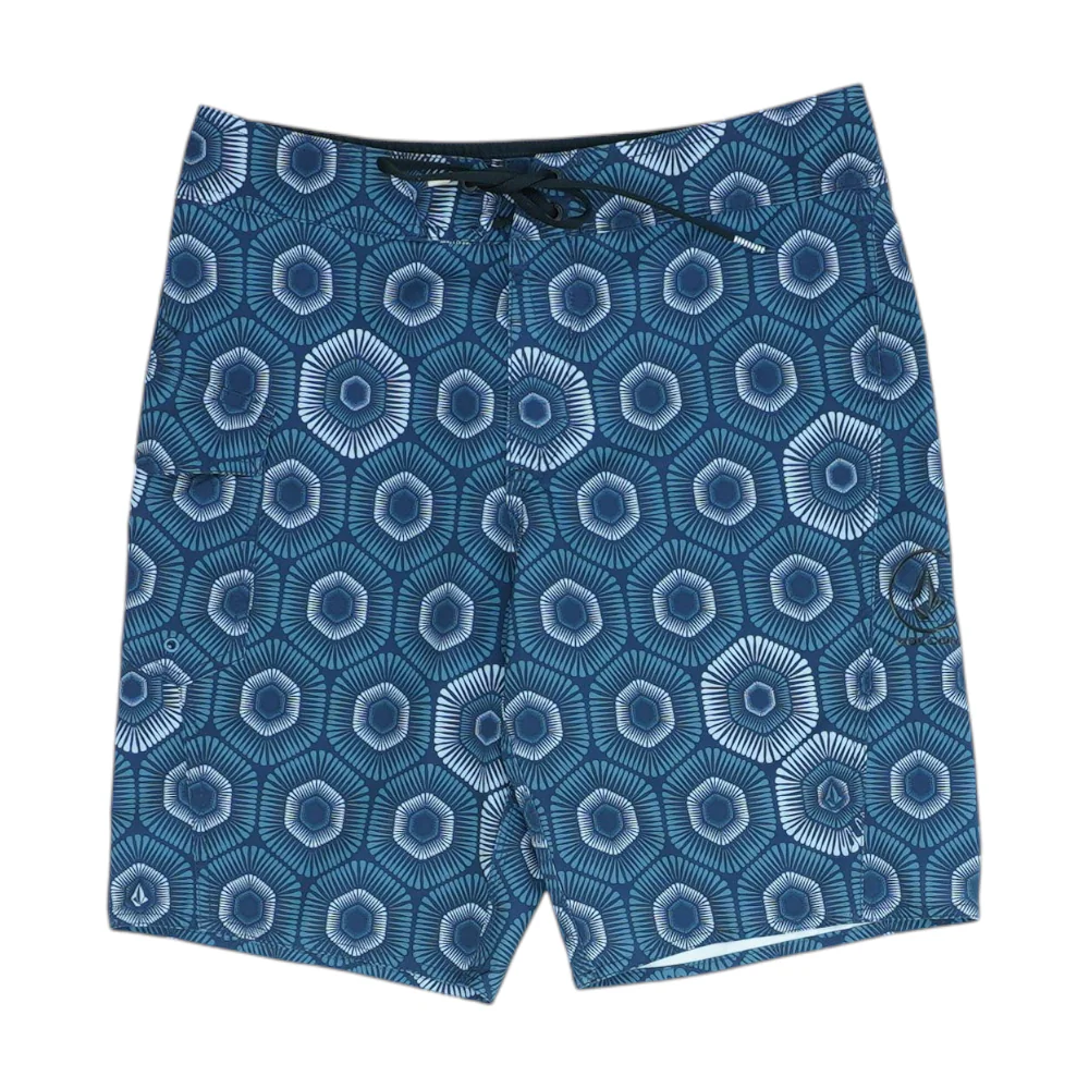 Navy Geometric Swim Bottom