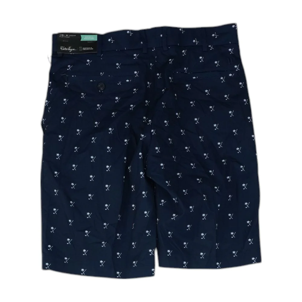 Navy Graphic Chino Shorts - Image 2