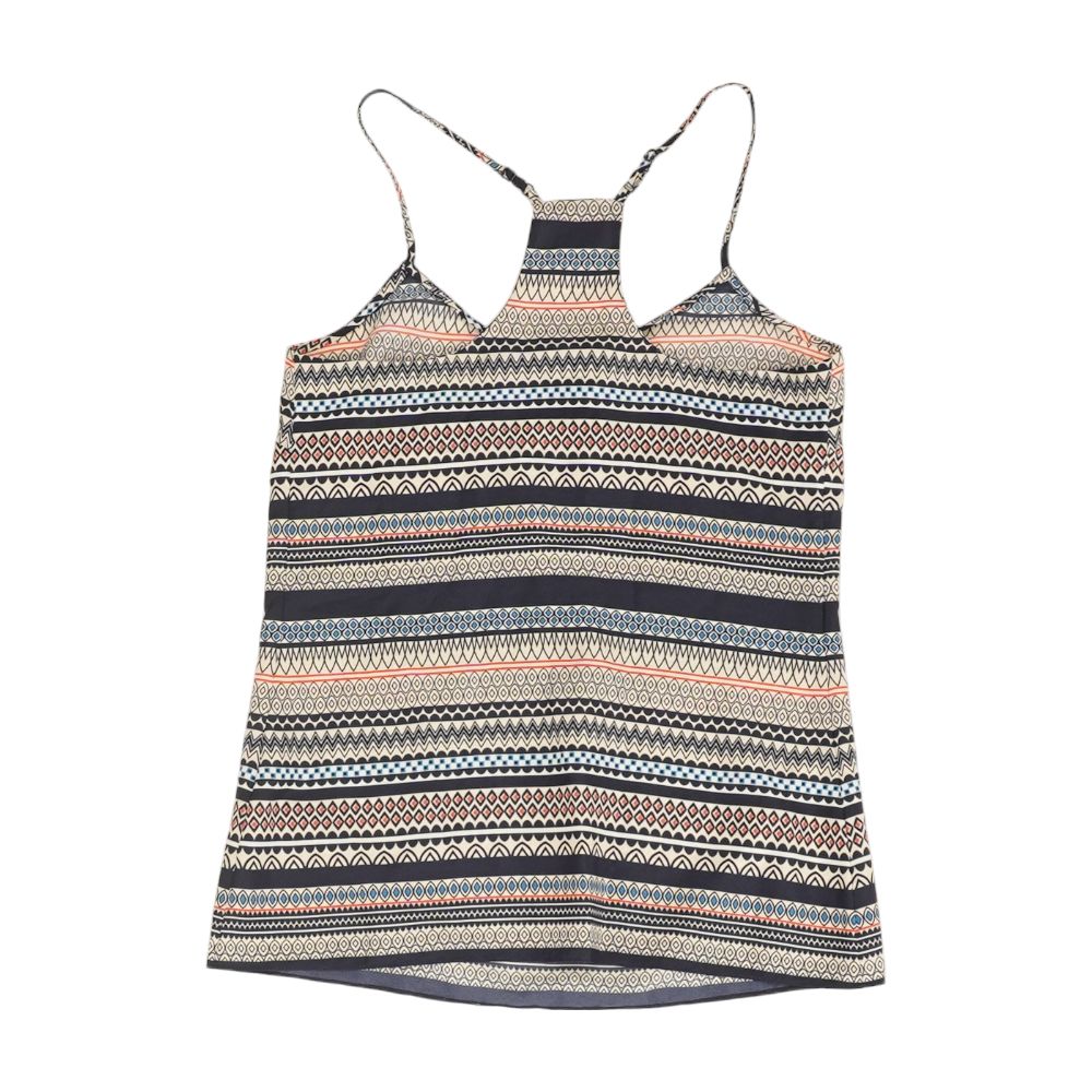 Navy Graphic Sleeveless Blouse - Image 2