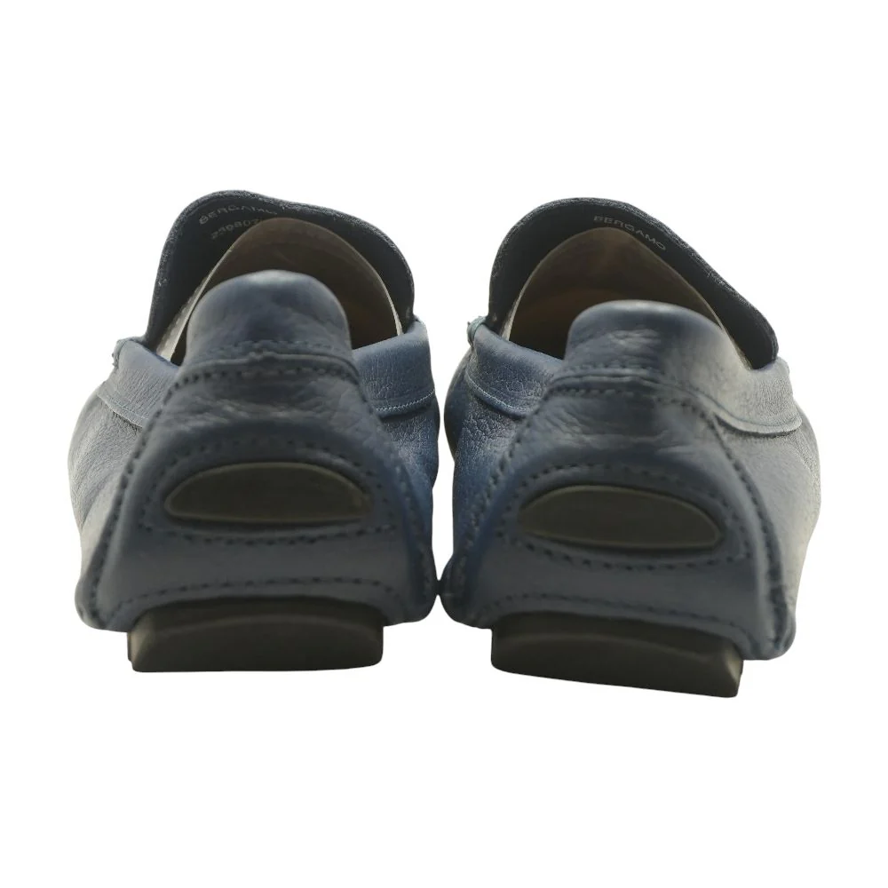 Navy Leather Loafer Dress Shoes - Image 2
