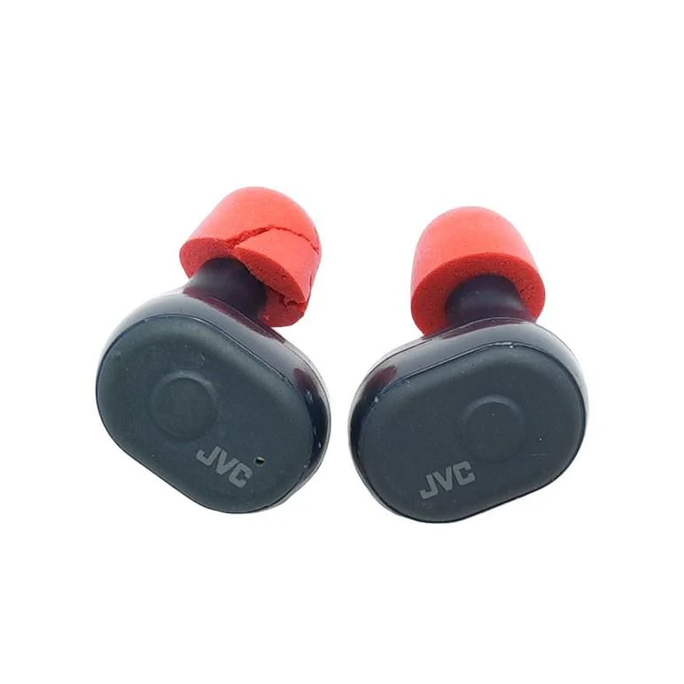 Navy Memory Foam Wireless Earbuds with Black Case - Image 2