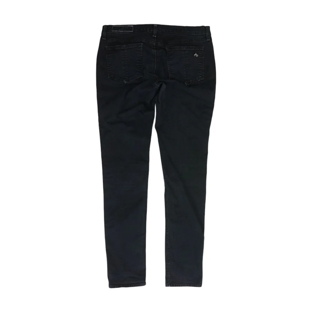 Navy Mid Rise Skinny Leg Jeans - Image 2