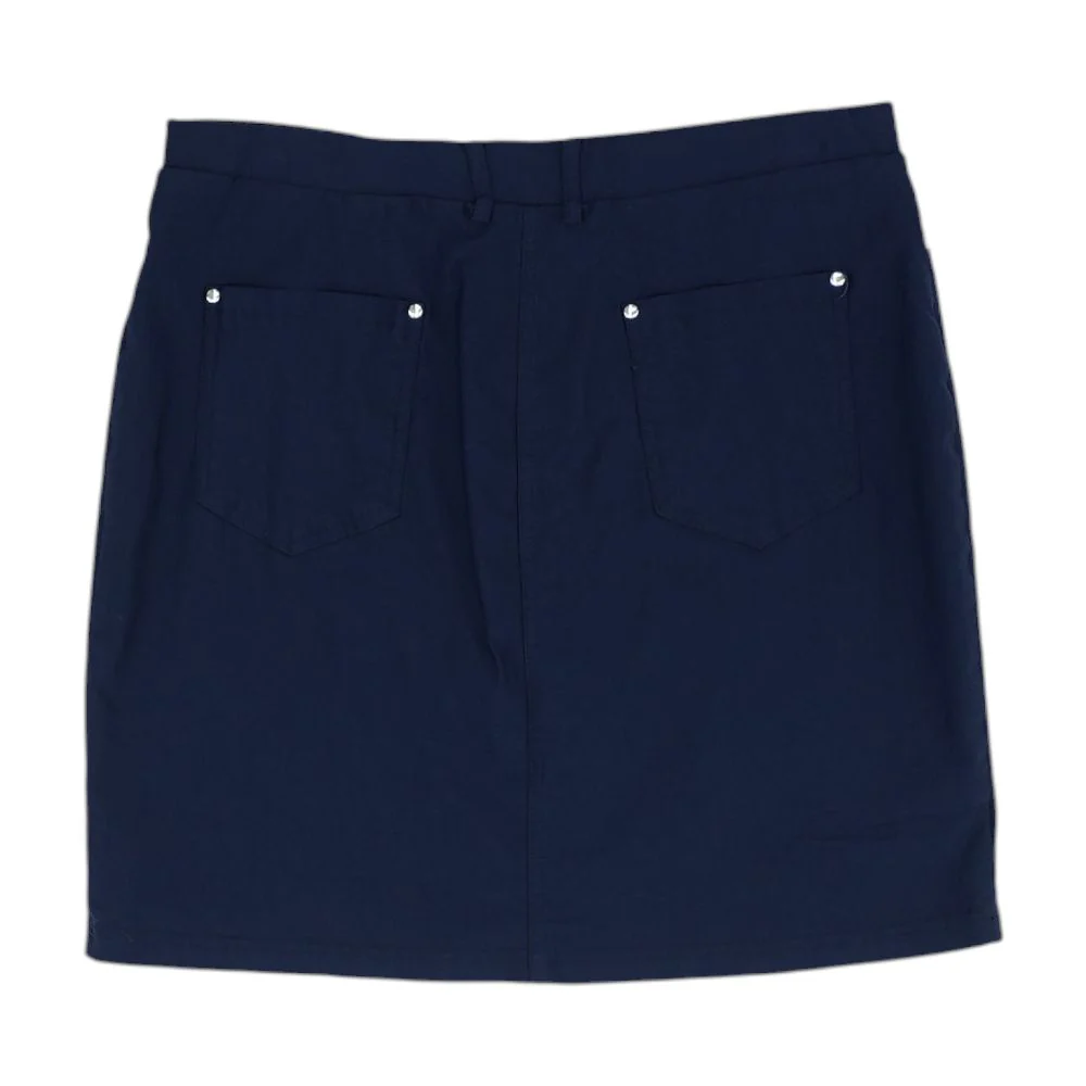 Navy Mini Skirt - Image 2