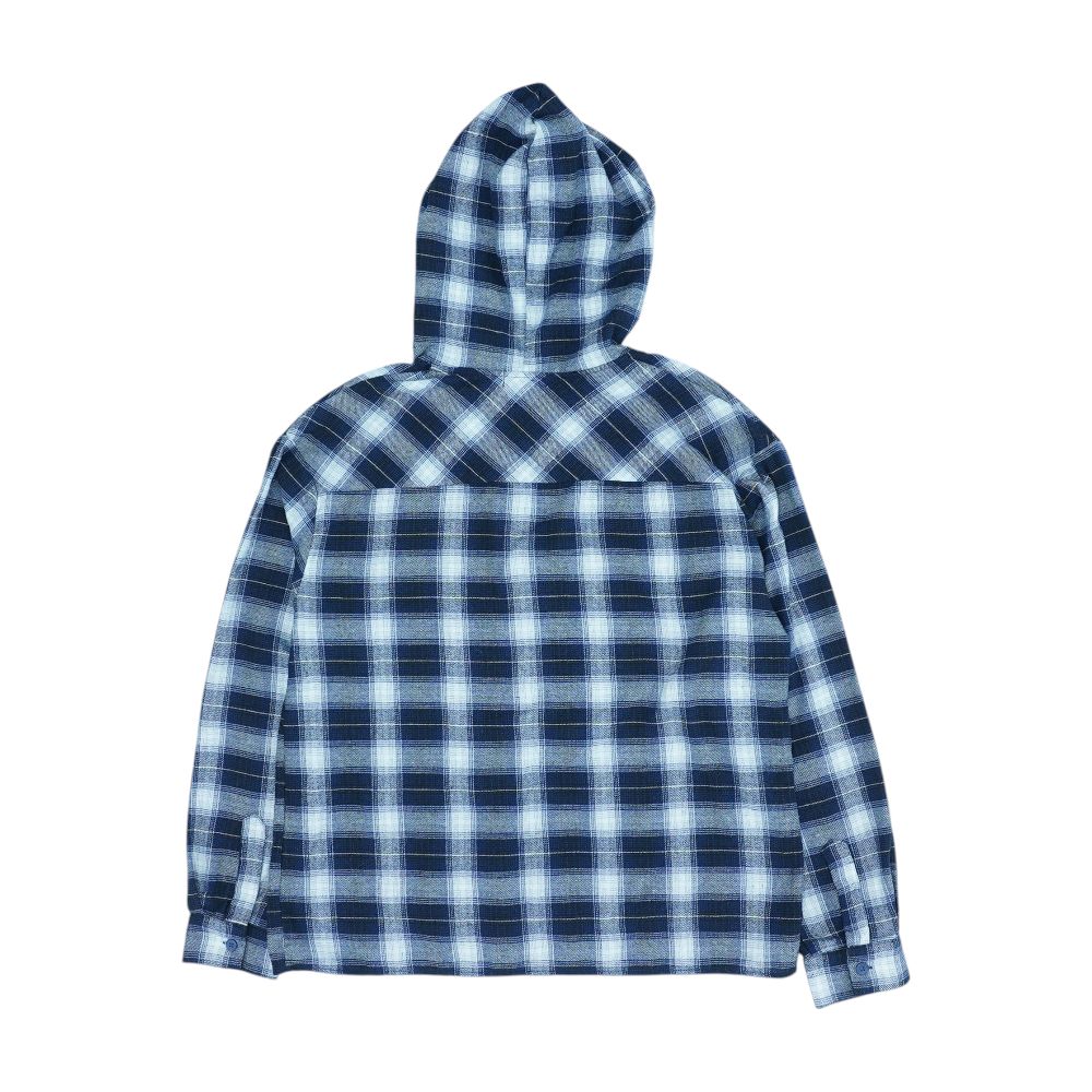 Navy Plaid Flannel Button Down - Image 2