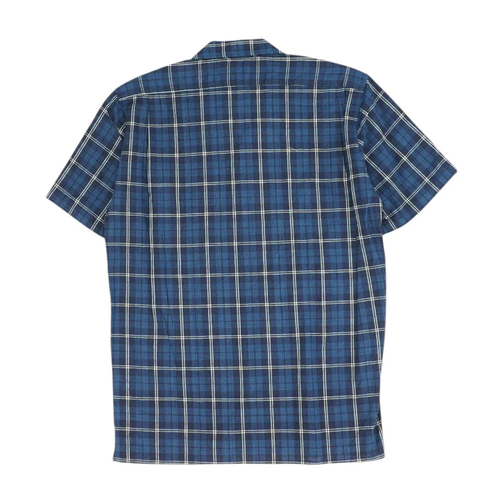 Navy Plaid Short Sleeve Button Down - Image 2