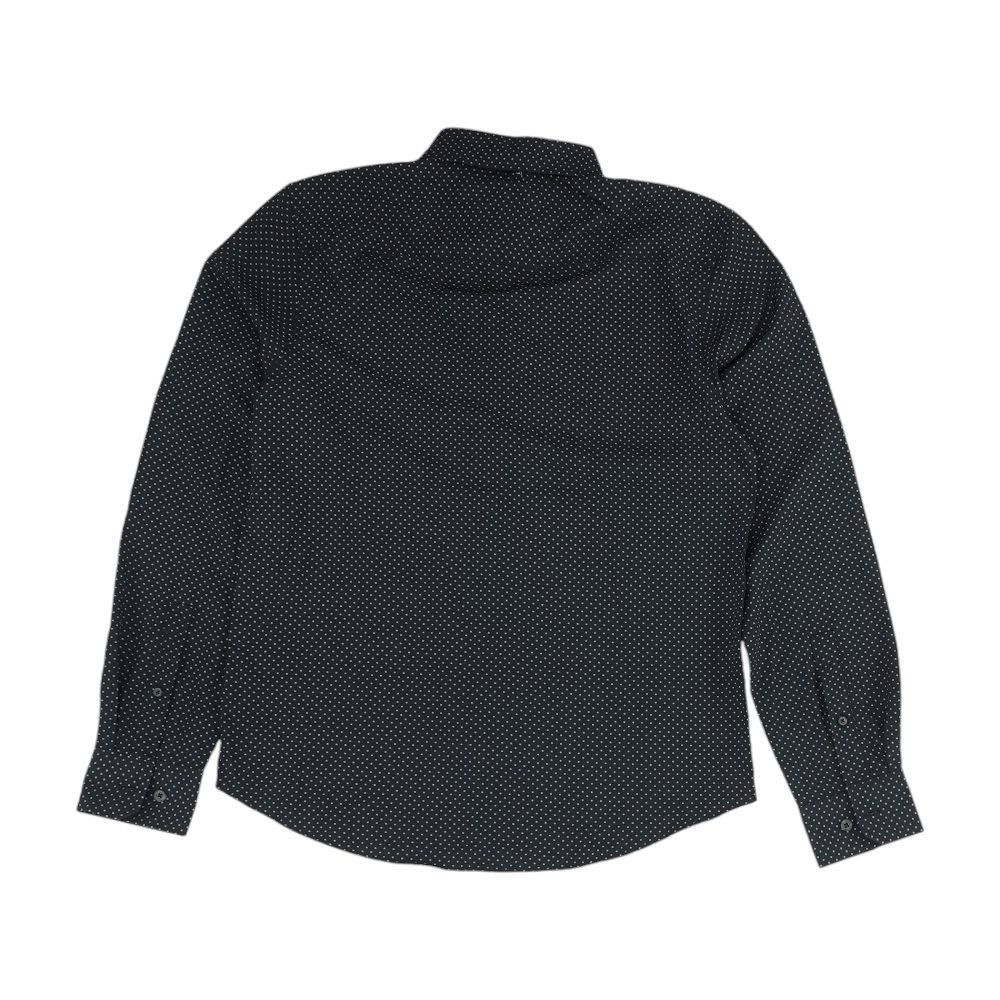 Navy Polka Dot Long Sleeve Button Down - Image 2