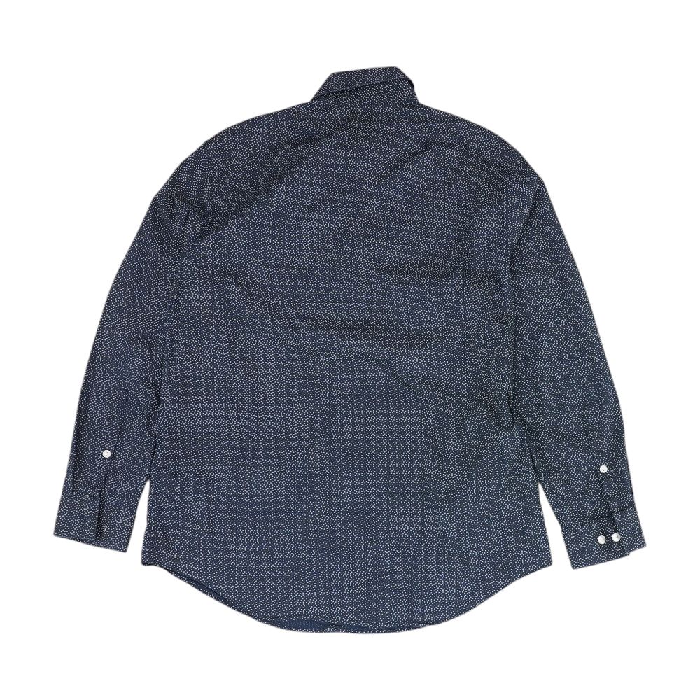 Navy Polka Dot Long Sleeve Button Down - Image 2