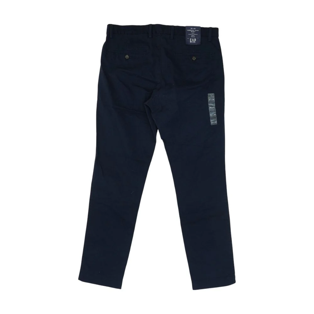 Navy Solid Chino Pants - Image 2