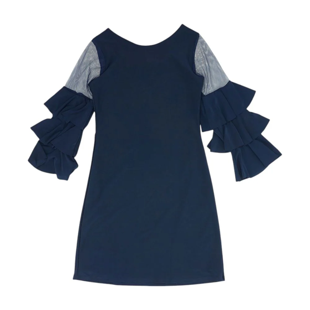 Navy Solid Dress - Image 2