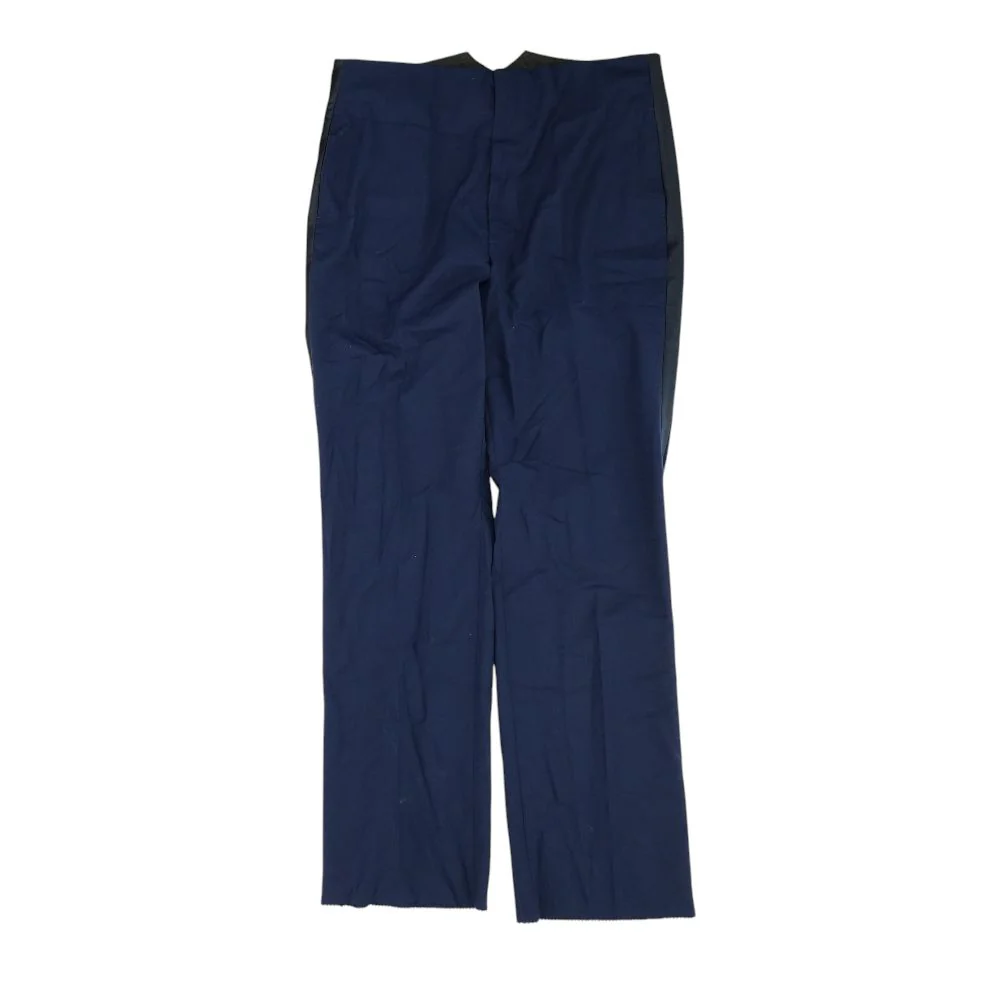 Navy Solid Dress Pants - Image 2