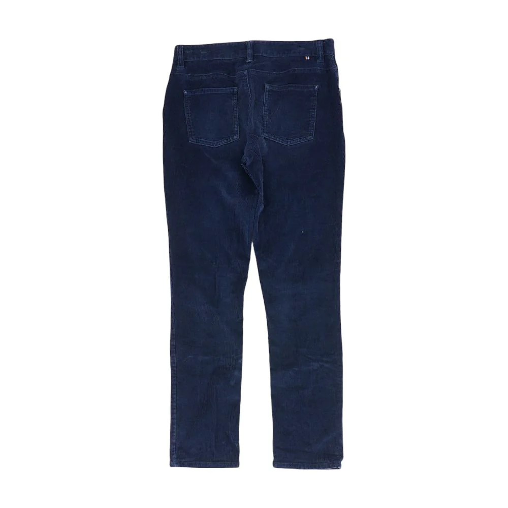 Navy Solid Five Pocket Pants - Image 2
