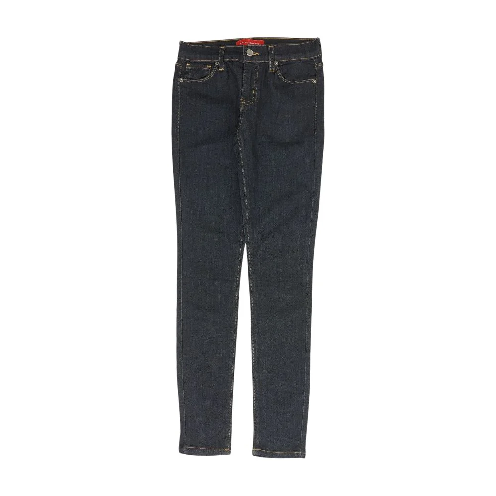 Navy Solid High Rise Skinny Leg Jeans