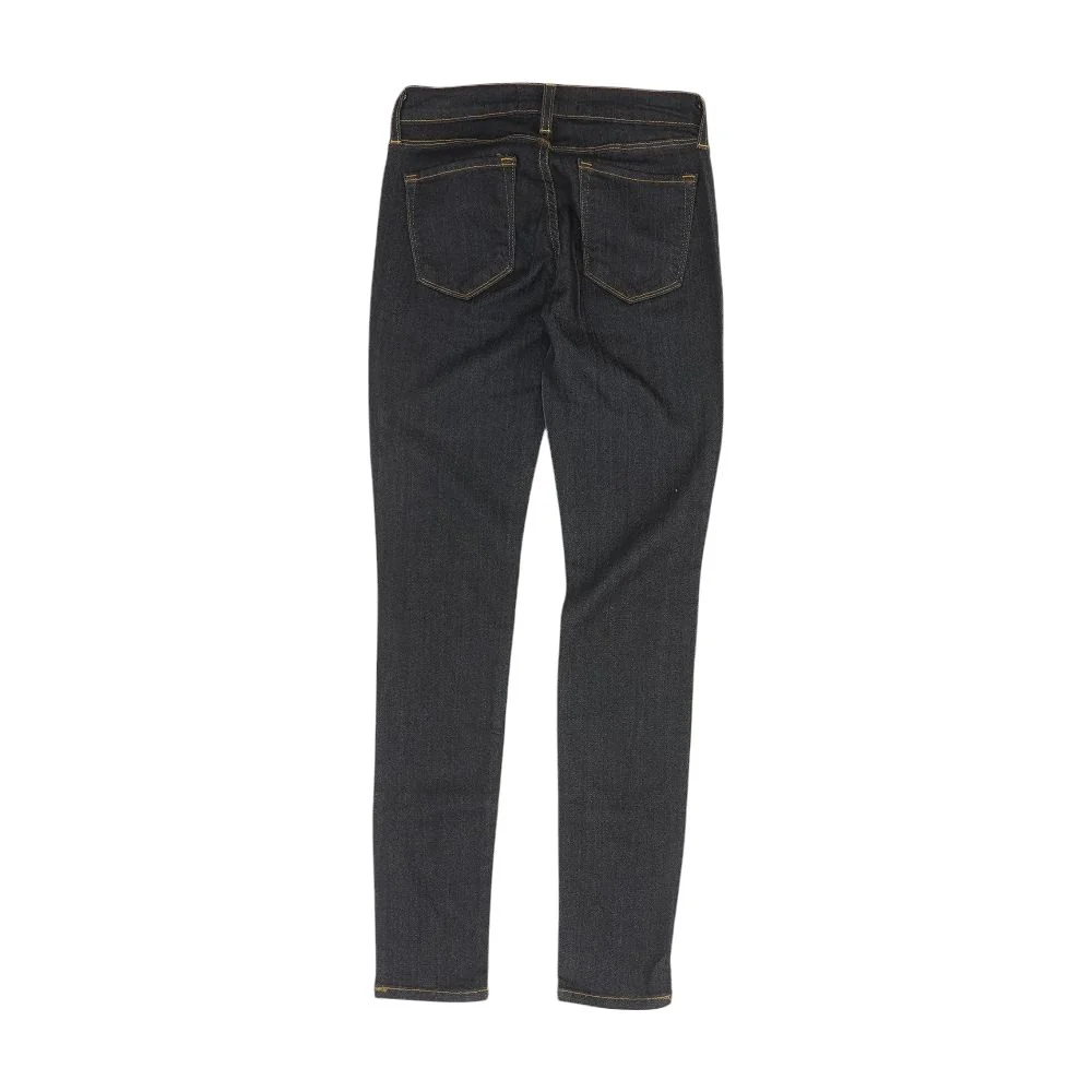 Navy Solid High Rise Skinny Leg Jeans - Image 2