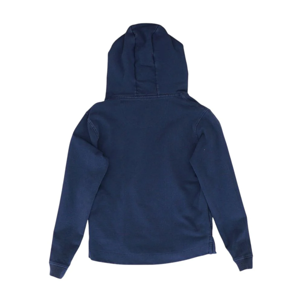 Navy Solid Hoodie Pullover - Image 2