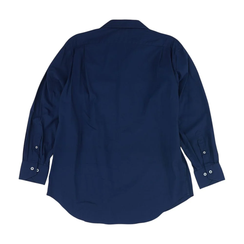 Navy Solid Long Sleeve Button Down - Image 2