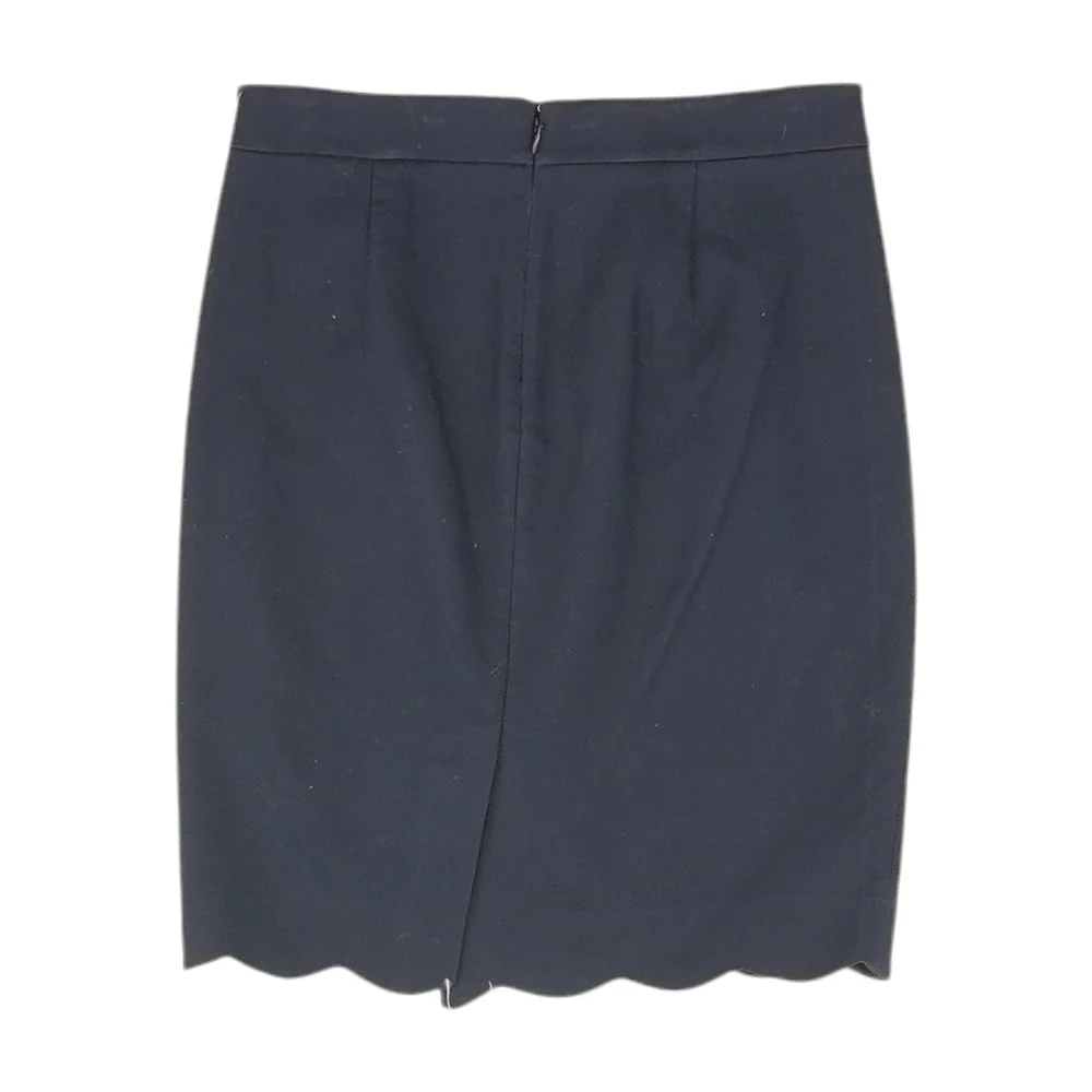 Navy Solid Midi Skirt - Image 2