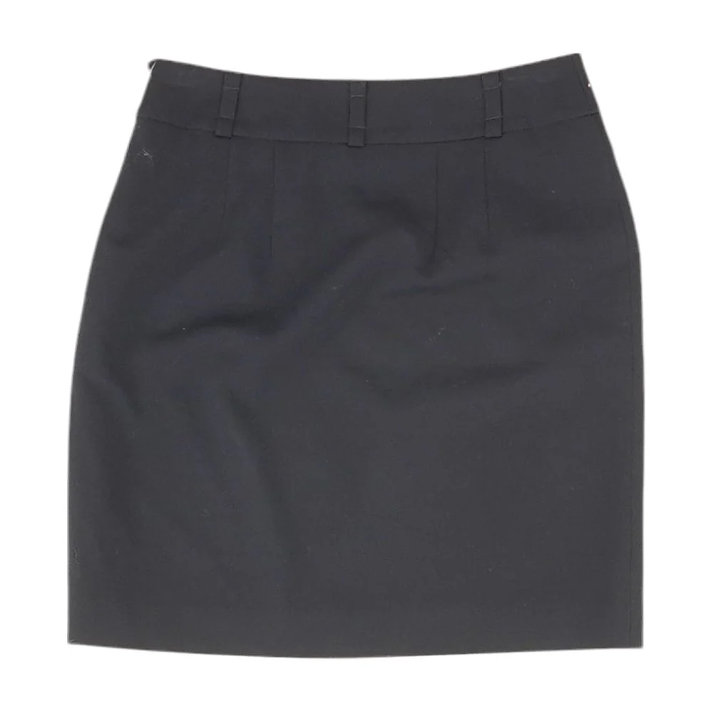 Navy Solid Mini Skirt - Image 2