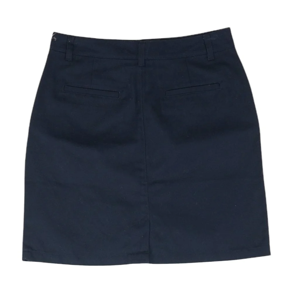 Navy Solid Mini Skirt - Image 2