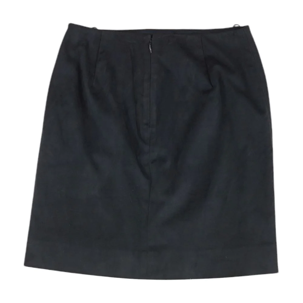 Navy Solid Mini Skirt - Image 2