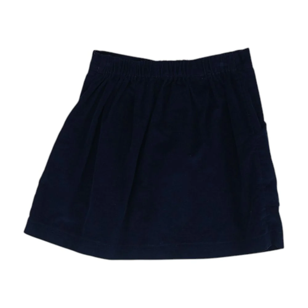 Navy Solid Mini Skirt - Image 2