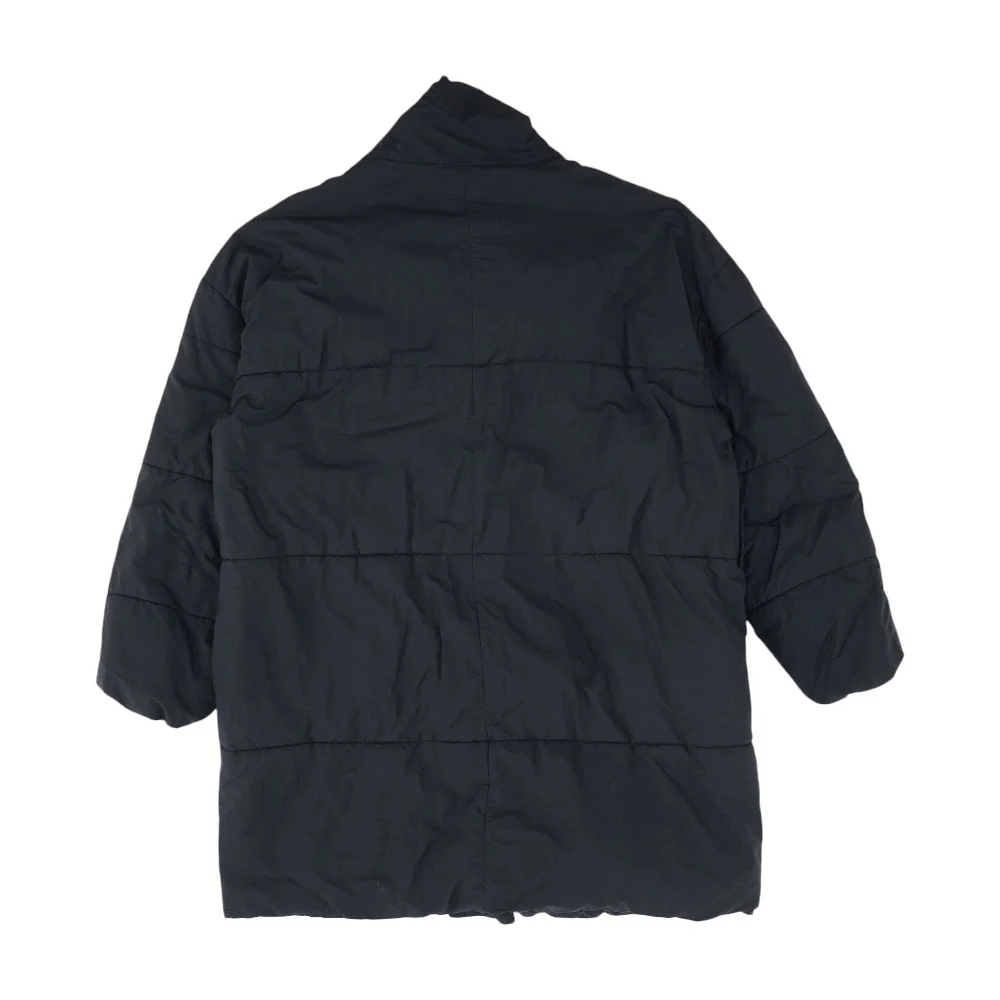 Navy Solid Puffer Coat - Image 2