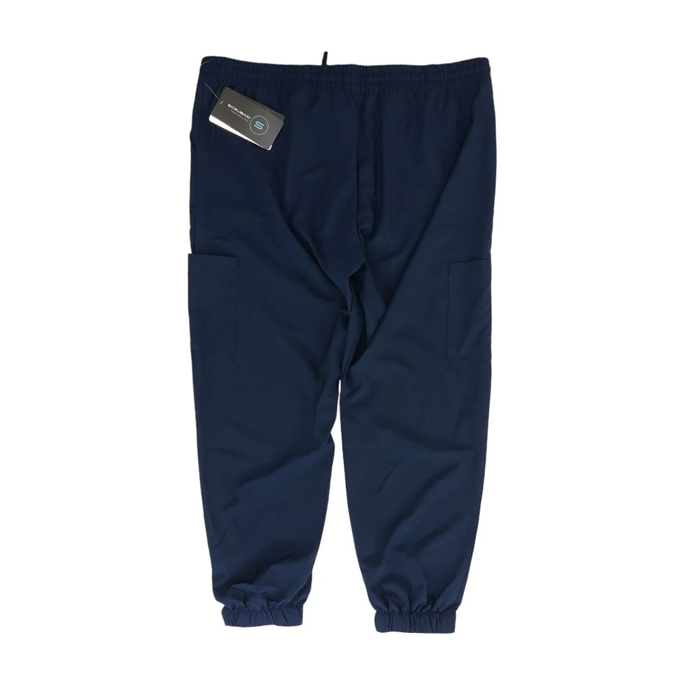 Navy Solid Scrub Pants - Image 2