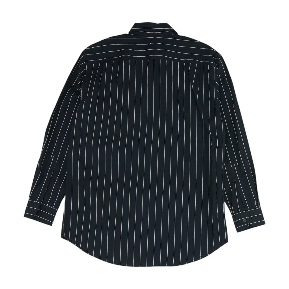 Navy Striped Long Sleeve Button Down - Image 2