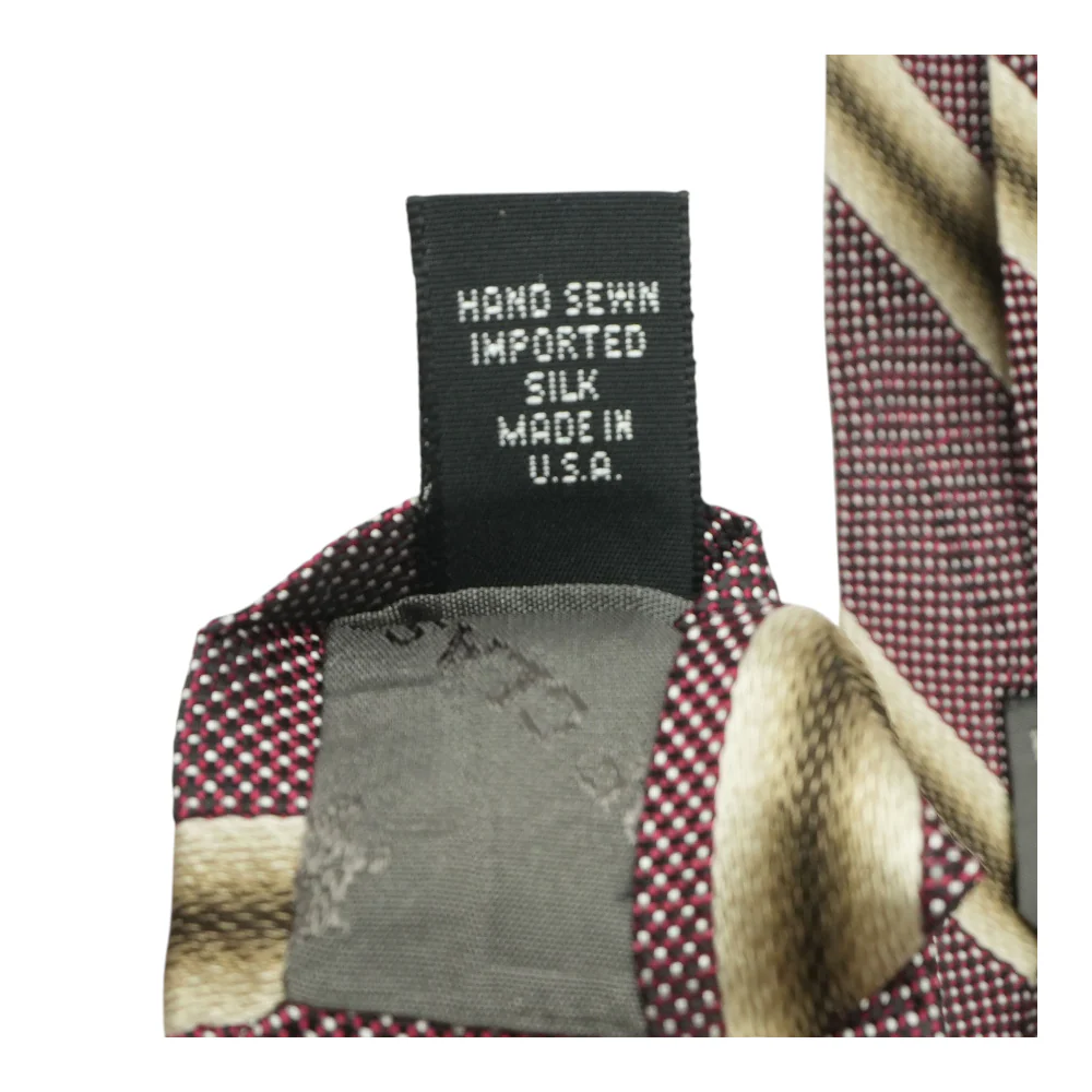 Maroon Striped Neck Tie - Image 3
