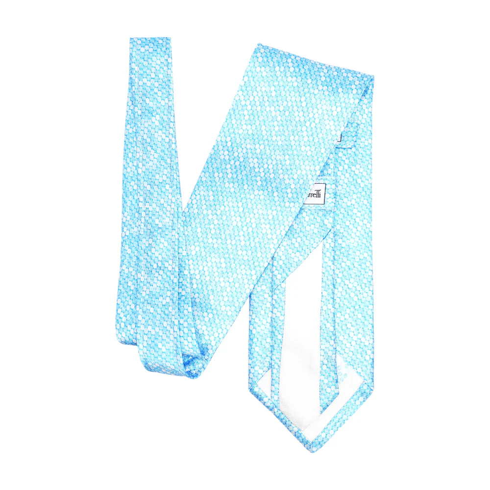 Blue Polka Dot Neck Tie - Image 2