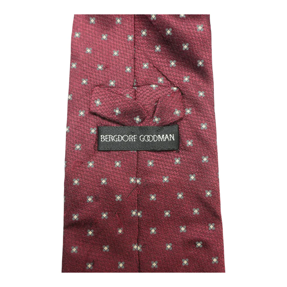 Maroon Abstract Neck Tie - Image 2