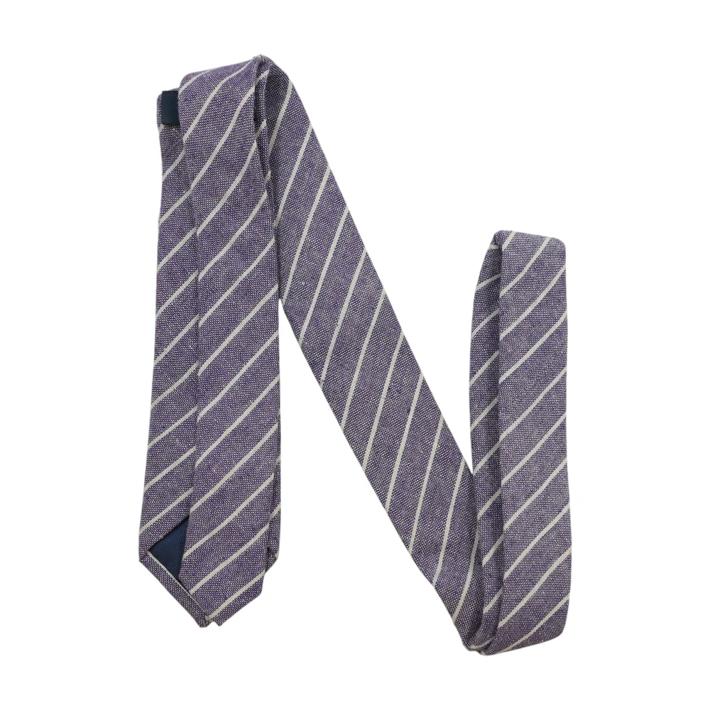 Purple Striped Neck Tie - Image 2
