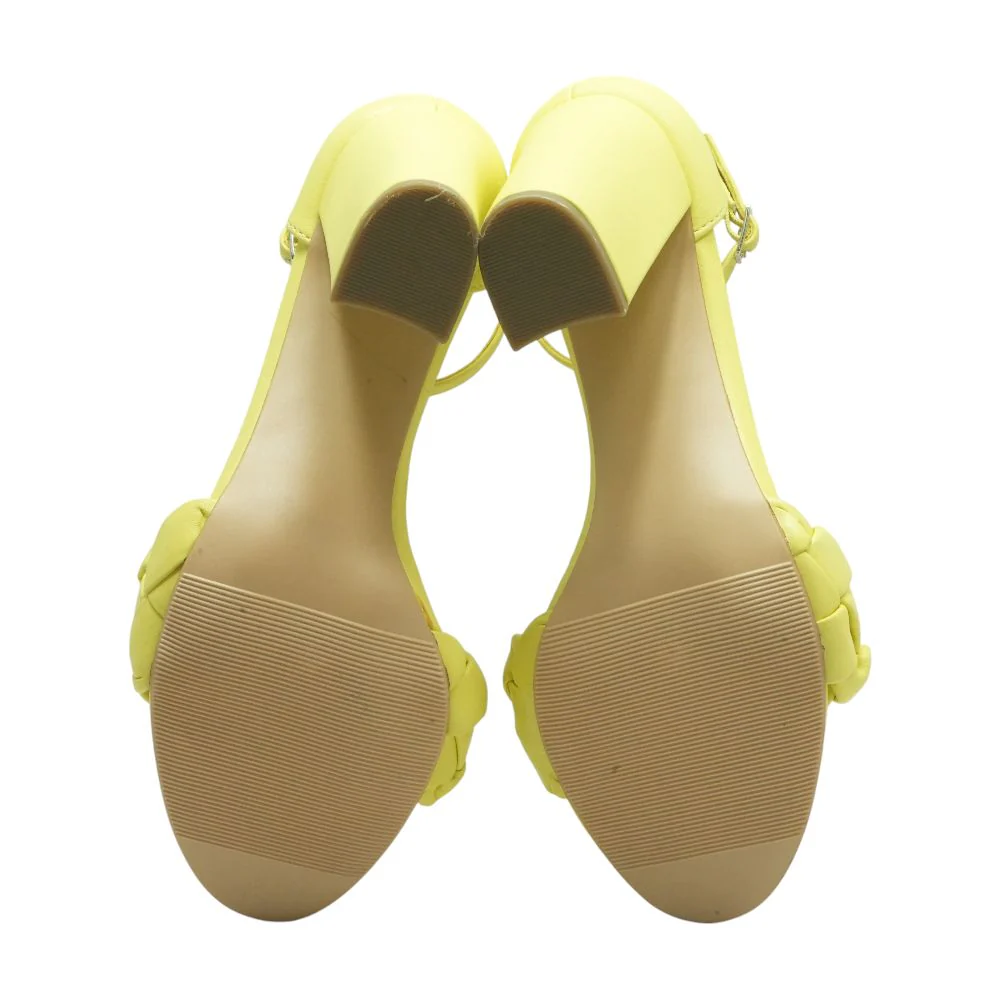 Neon Green Block Heels - Image 3