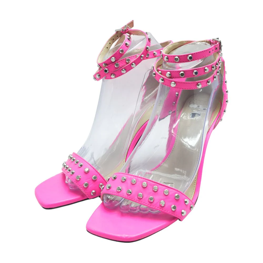 Neon Pink Pump Heels