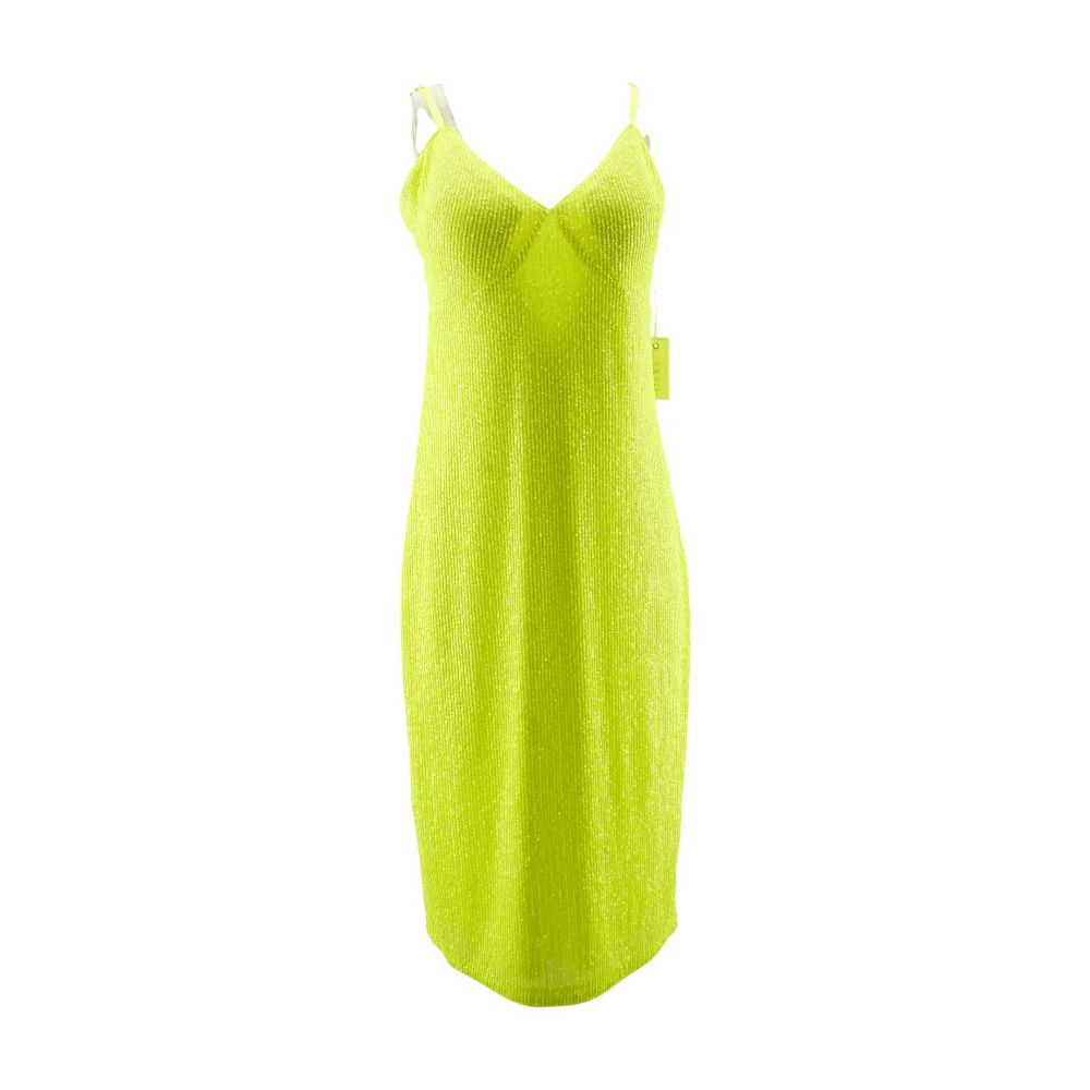 Neon Yellow Midi Dress