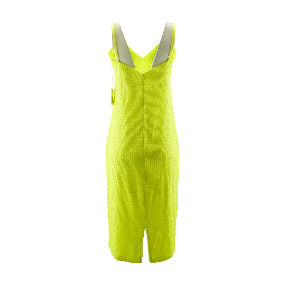Neon Yellow Midi Dress - Image 3