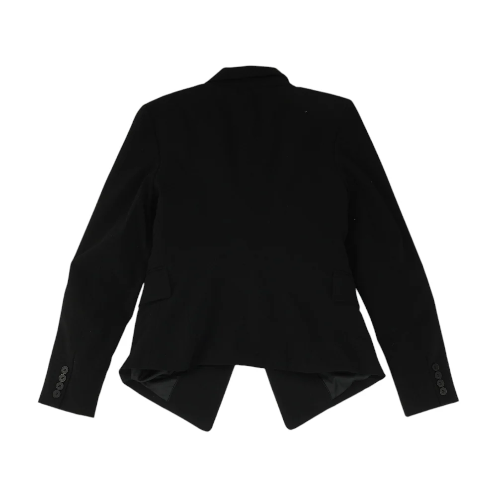 Black Solid Blazer - Image 2