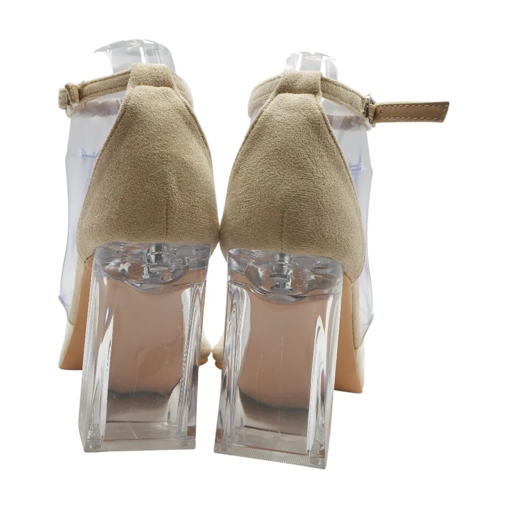 Nude Block Heels - Image 2