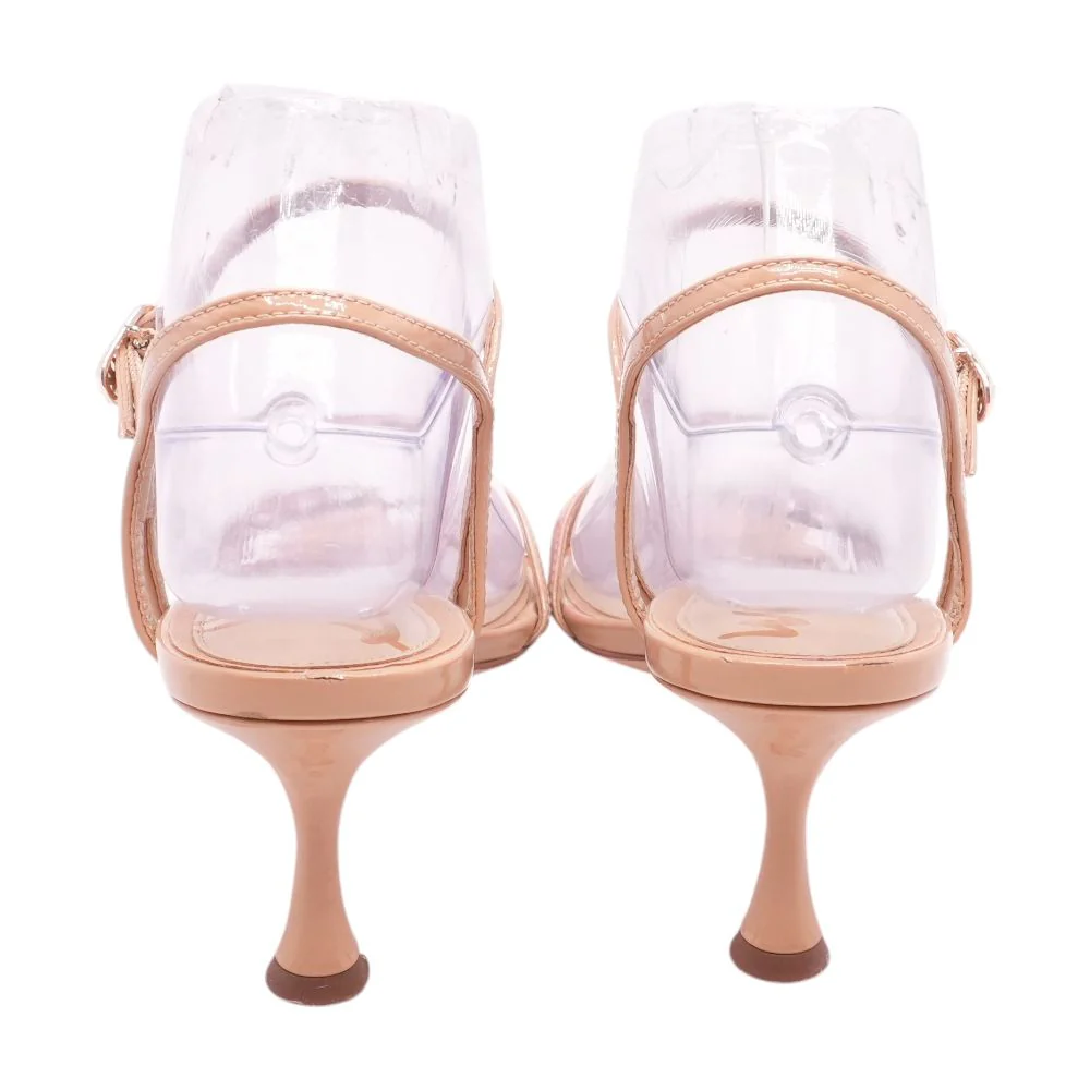 Nude Heeled Sandals - Image 2