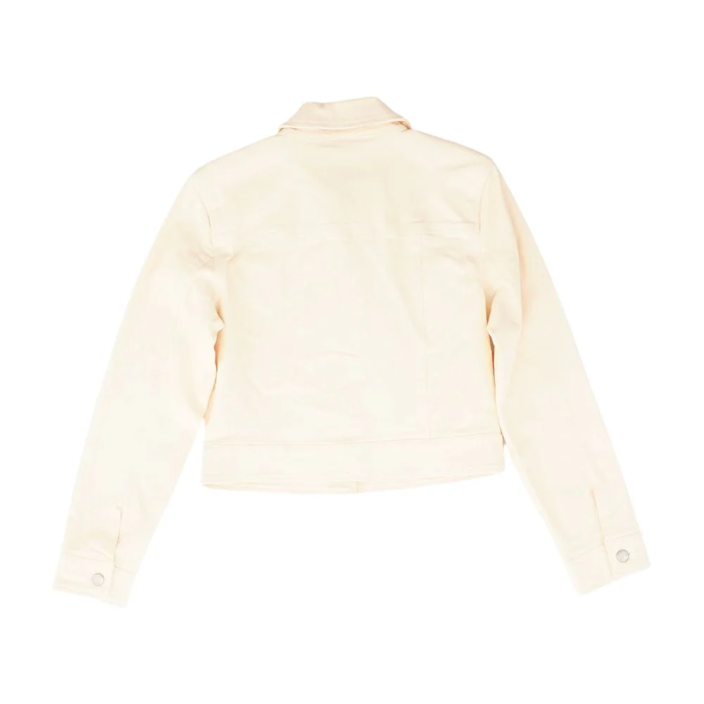 Nude Solid Denim Jacket - Image 4