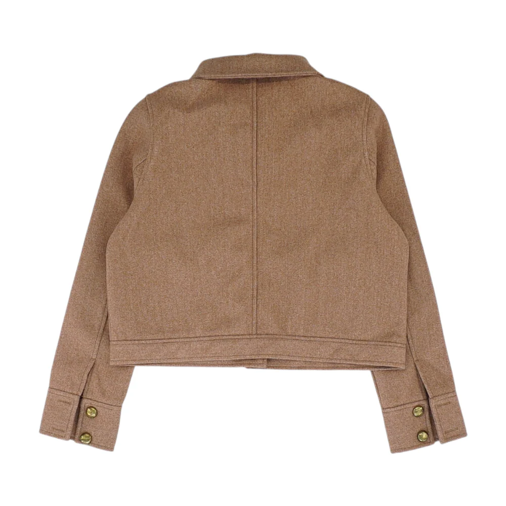 Brown Solid Blazer - Image 2