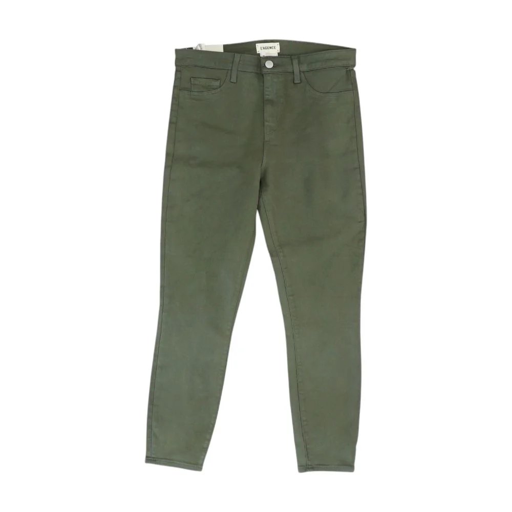 Olive High Rise Skinny Leg Jeans