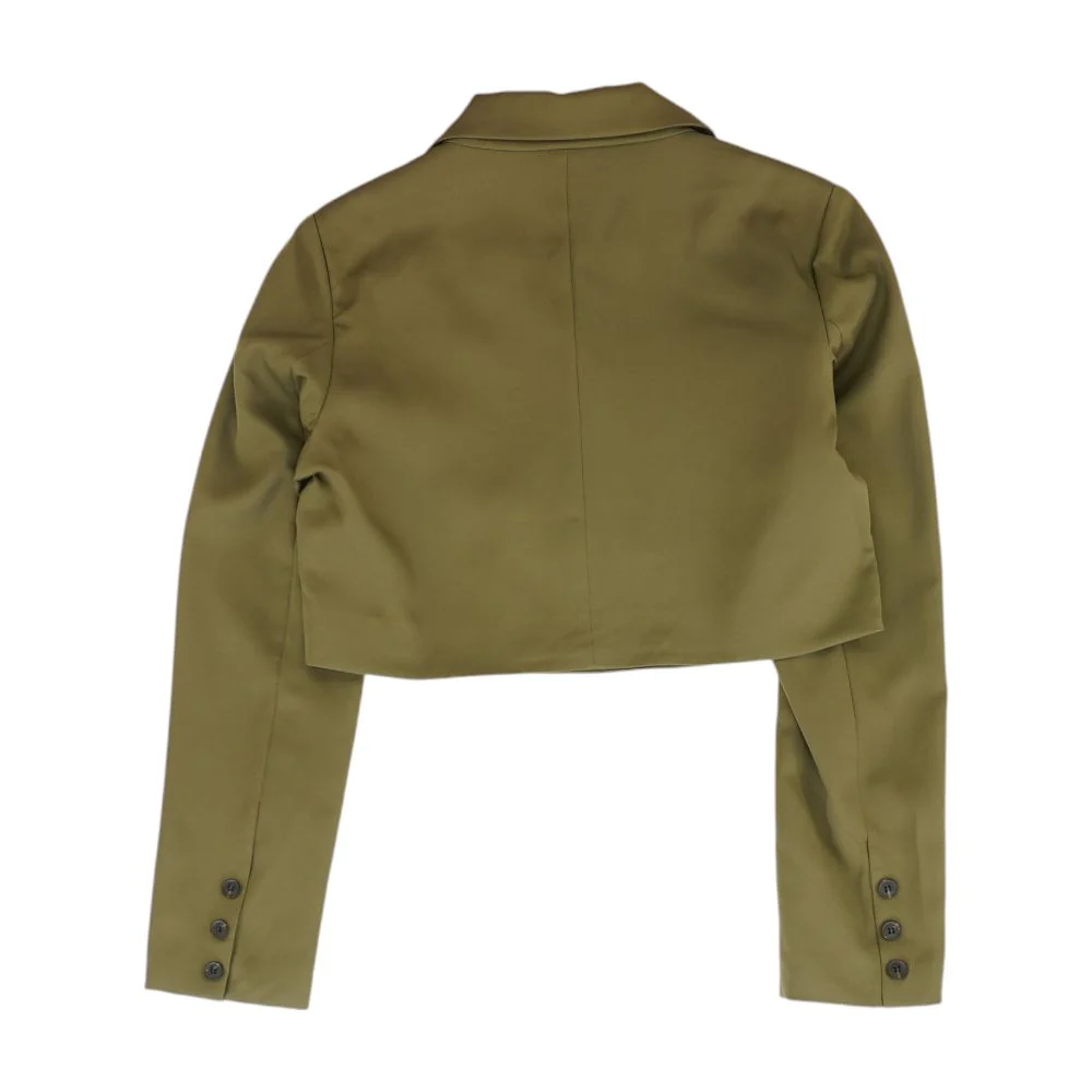 Olive Solid Blazer - Image 2