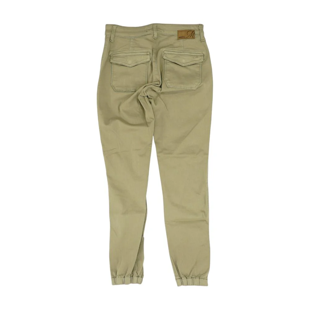 Olive Solid Capri Pants - Image 4