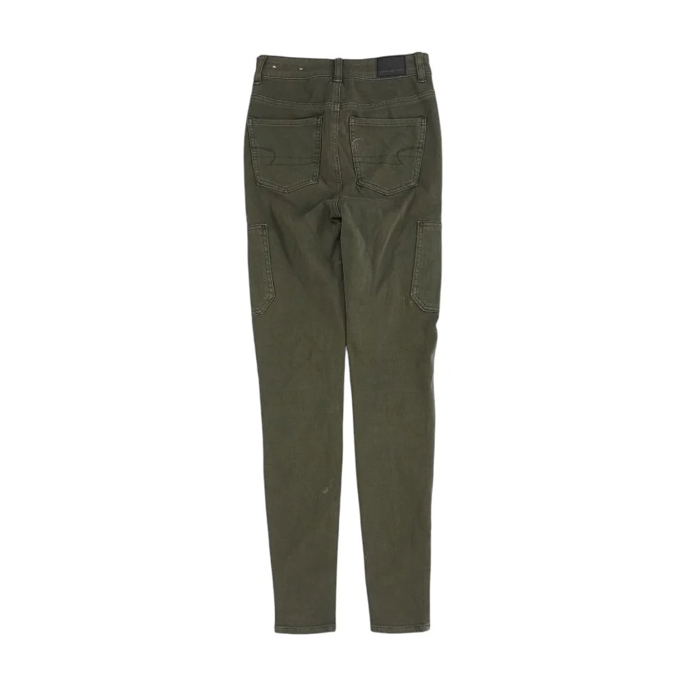 Olive Solid High Rise Skinny Leg Jeans - Image 2