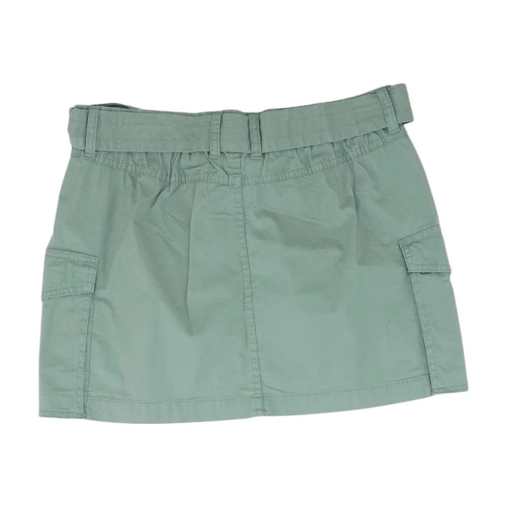 Olive Solid Midi Skirt - Image 2
