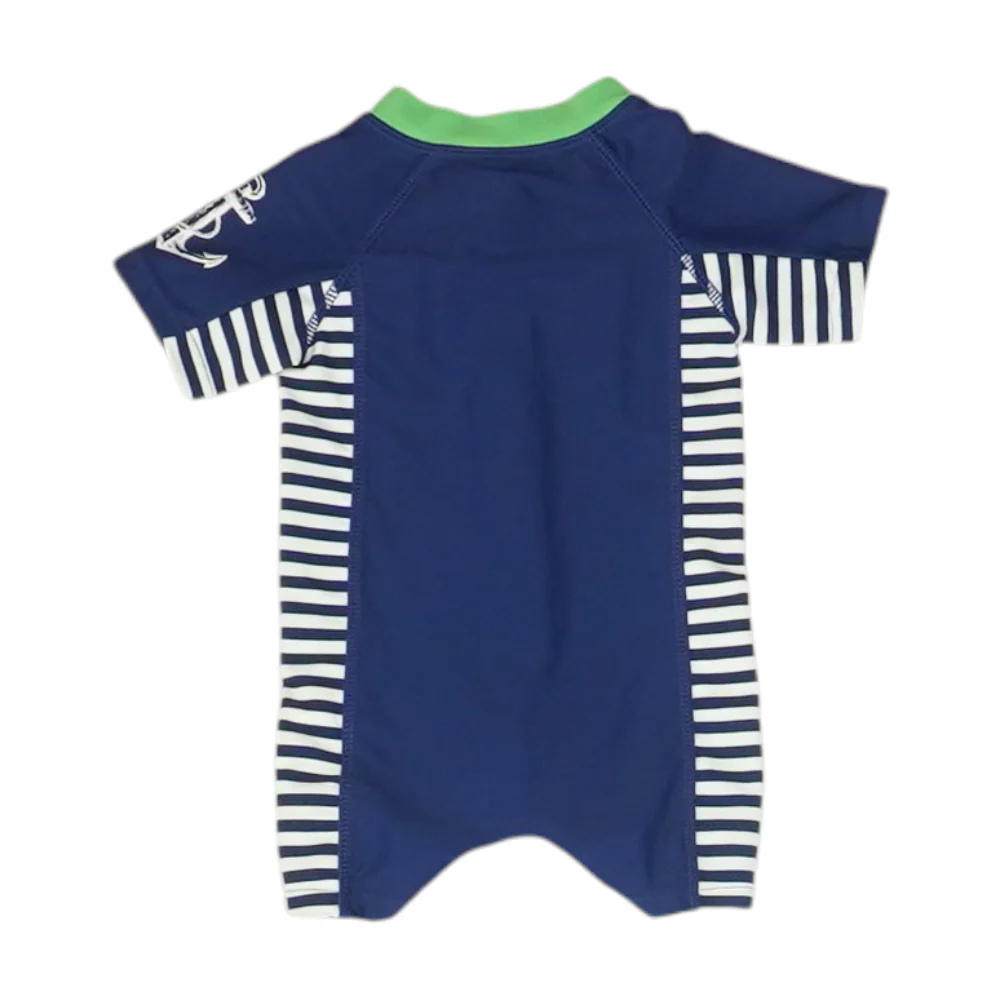 Navy Color Block One-Piece - Image 2